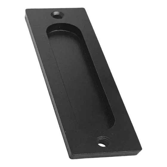 Cubeta De Aplicar Acero Para Puerta Corrediza/granero Negro