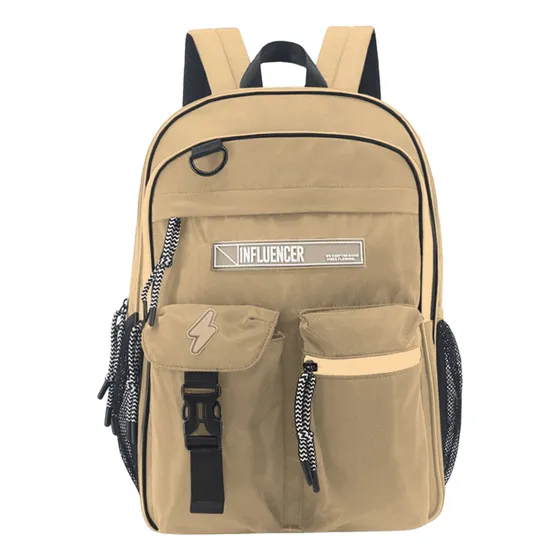 Mochila Escolar Influencer Unisex Moderna Grande Bolsillos