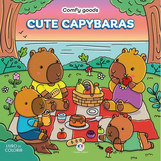 Cute Capybaras: Comfy Goods de Luana Chinaglia Vol Volume 1 Editorial Ciranda Cultural Capa Mole Edição 1ª Edição em Português 2025