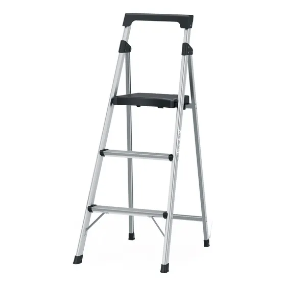 Escalera 3 Peldaños Aluminio Tipo Tijera Truper 16764