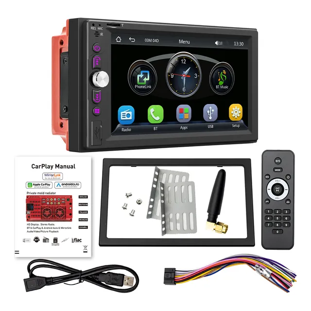 6.2 Lcd Car Mp5 Player: Música E Vídeo Em Vários Idiomas