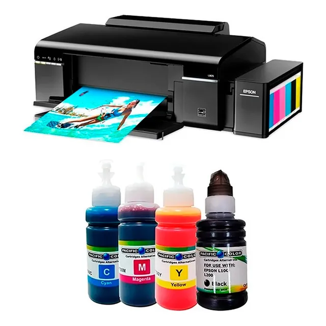 Pack De Tinta Impresora 4 Botellas Cmyk Compatible Bro/ep/hp