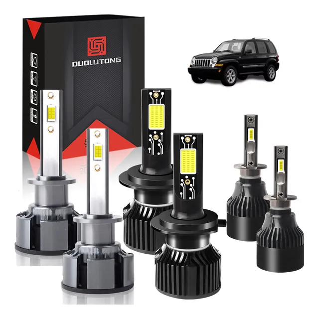 Para Kit Faros Luz Led H1 H7 H3 24000lm Para Chevrolet 120w