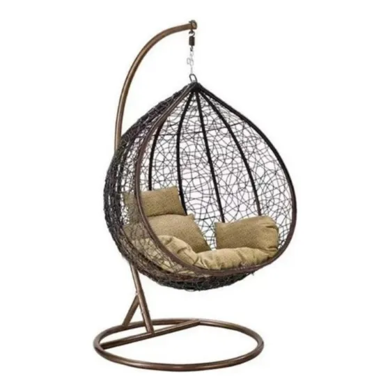 Cadeira De Balanço Design Italiano Com Suporte Jardim