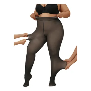 Meia Calça TĂ©rmica LĂŁ Plus Size TranslĂșcida Forrada PelĂșcia Meia Calça TĂ©rmica LĂŁ Plus Size TranslĂșcida Forrada PelĂșcia