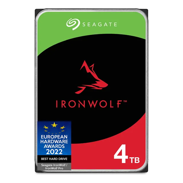 Disco Duro Interno Seagate Ironwolf Nas De 4 Tb, Cmr, Sata De 3,5 Pulgadas, 6 Gb/s, 5900 Rpm, Caché De 64 Mb Para Raid, Almacenamiento Conectado A La Red, Servicios De Rescate, Embalaje Sin