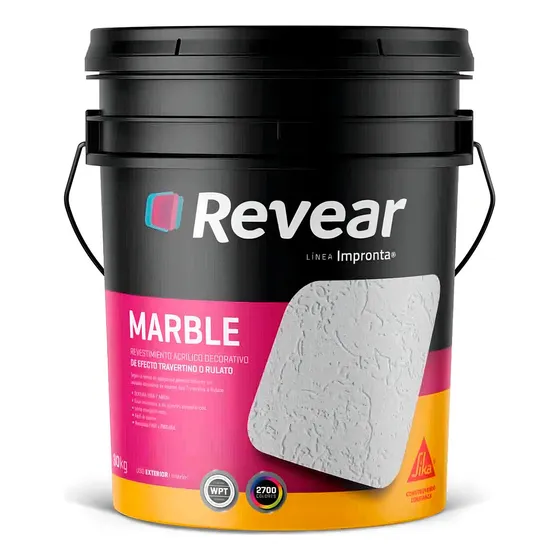 Revear Revestimiento Marble Fino/medio X 25 Kg Color Beige Nuez Medio