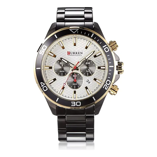 Reloj Curren 8309 Elegante Hombre Correa Acero Inoxidable