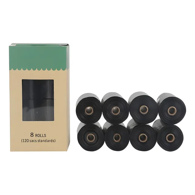 Paquete De 8 Rollos De Bolsas Biodegradables Para Desechos