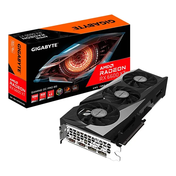 Tarjeta Gráfica Gigabyte Radeon Rx 6600 Xt Gaming Oc Pro 8g,