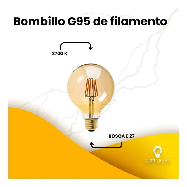 Bombillo G95 De Filamento