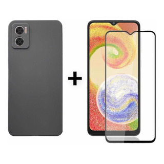 Capinha + Película 3d Compatível Com Moto E22 Aveludada Capinha + Película 3d Compatível Com Moto E22 Aveludada