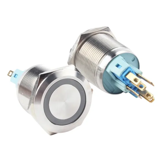 Botão Inox Pulso 22mm Sem Trava Led Vermelho 12v 24v Start