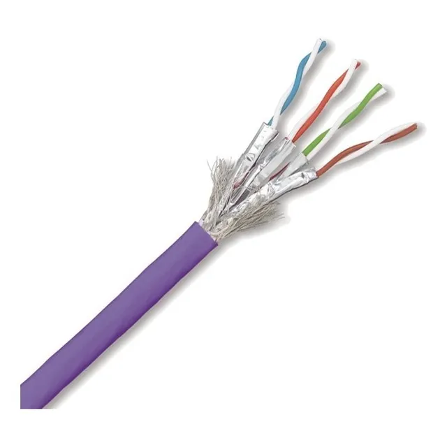 Bobina De Cable 100 Mts Utp Cat7a Color Violeta Cobre
