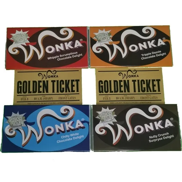 100 Barras De Chocolate Wonka