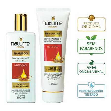 Shampoo E Condicionador 12 Óleos Nutrifuncionais Nutrição
