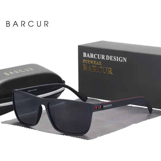 Lentes De Sol Barcur Deportivos Casual Polarizados + Estuche