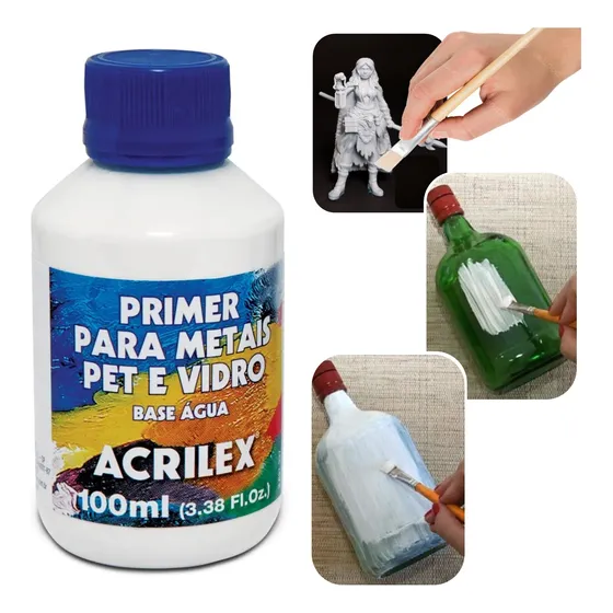 Primer Para Metais, Pet E Vidro Multiuso 100ml - Acrilex
