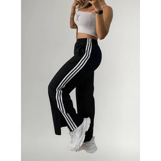 Pantalon Palazzo Jogging Lycra Mujer Moda Tendencia