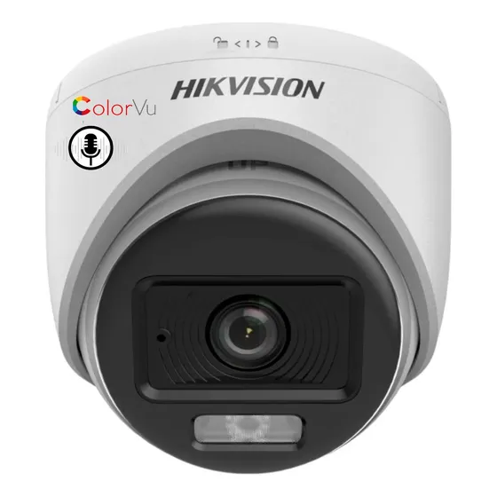 Camera Dome Hikvision 2megas Colorvu L2,8mm + Superbrinde