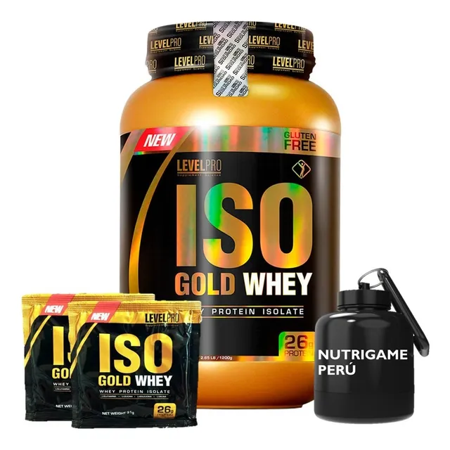 Proteina Isolate Iso Gold Whey 1.1kg Level Pro Tienda Fisica