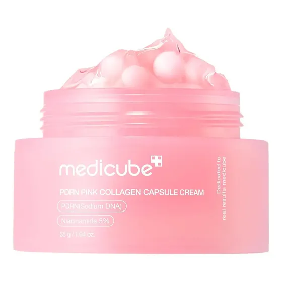 Medicube salmon dna pdrn crema de cápsula de colágeno rosa todo tipo de piel día noche | Cuotas sin interés