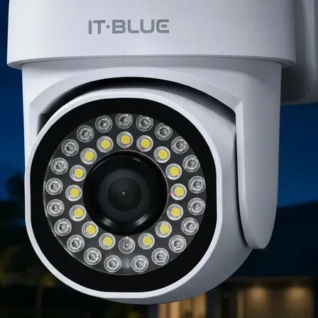 Câmera de Vigilância IP It-Blue PTZ 2MP Full HD 1080P com Visão Noturna e WiFi