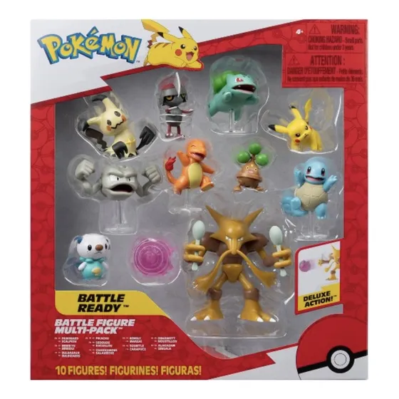 Pokemon Set De 10 Personajes Y 1 Accesorio Original