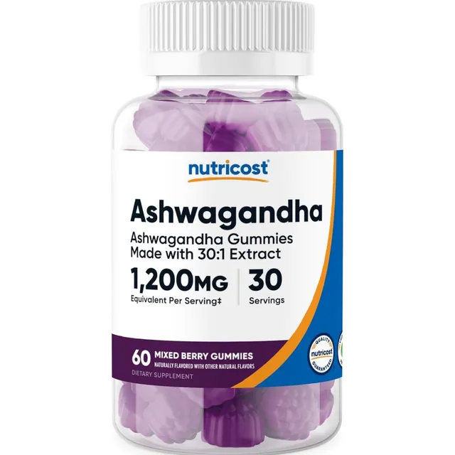Ashwagandha 1200mg Nutricost 60 Gummies