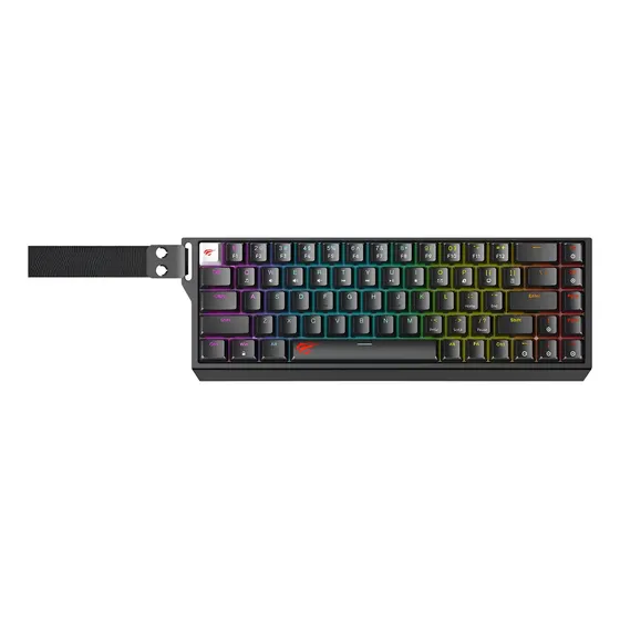 Teclado Mecánico Gamer Compacto Rgb Kb922lb Negro Havit