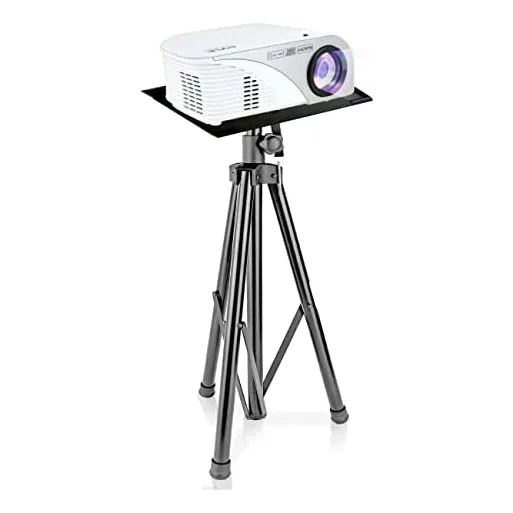 Pyle Soporte De Proyector Soporte De Trípode Ajustable En Altura Y Ángulo Para Portátiles, Computadoras, Equipos De Dj Y Proyectores, Resistente, Perfecto Para Eventos De Escenario, Estudio Y