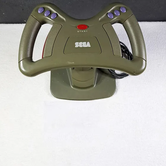 Volante Sega Saturn Cinza Funcionando Perfeito! Direção. Cinza