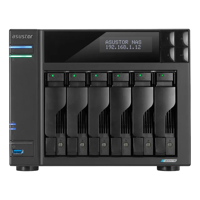 Servidor Nas Asustor Lockerstor6 G2 Intel Celeron 8gb Ddr4 Sin Tarjeta Grafica 8 Gb