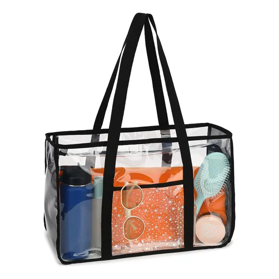 Fammart Clear Beach Bag For Women, Large Clear Tote 1wjt9