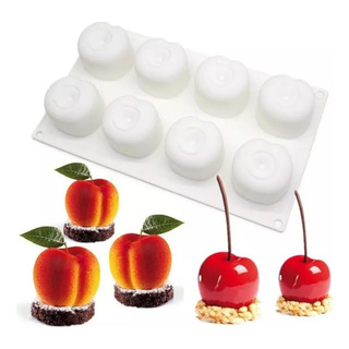 Mz Formas De Silicone Com 8 Cavidades Em Formato De Cereja Mz Formas De Silicone Com 8 Cavidades Em Formato De Cereja