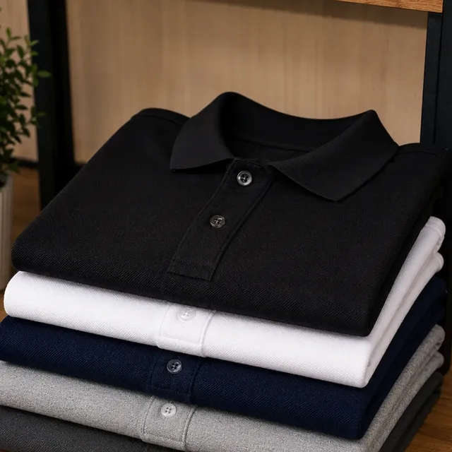 Kit 5 Camisas Gola Polo Masculina Blusa Slim Atacado Piquet