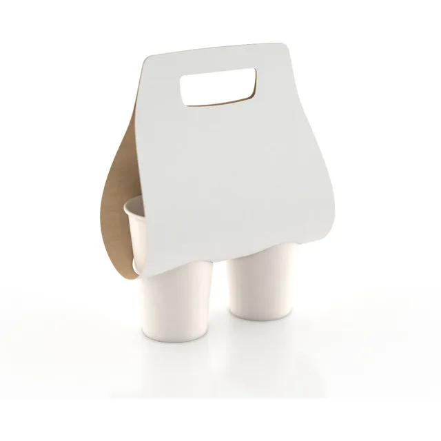 Pack De 50 Porta Vasos Doble De Cafe - Take Away