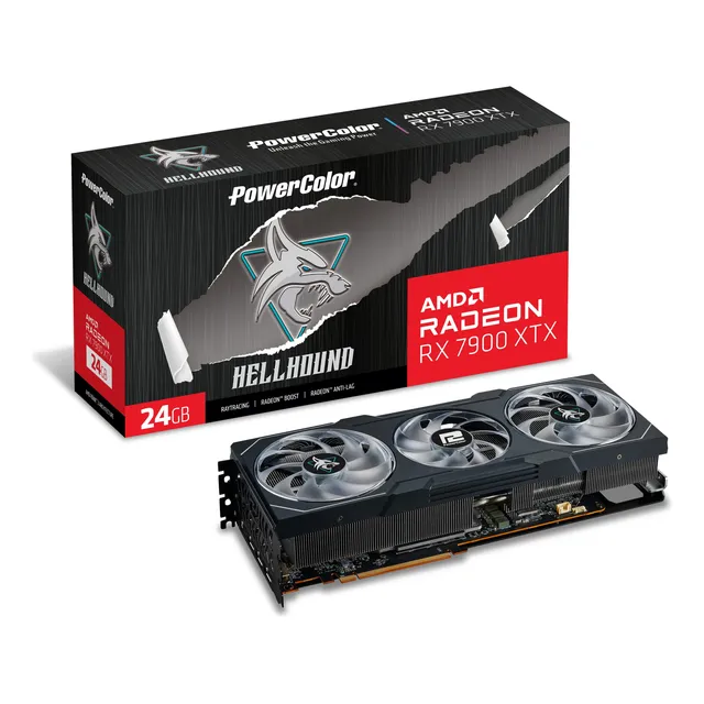 Tarjeta Gráfica Powercolor Hellhound Amd Radeon Rx 7900 Xtx