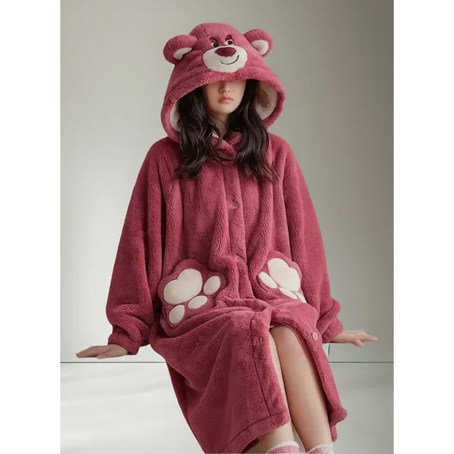 Bata Polar Osito Para Niña, Adolescente Regalo Ideal 