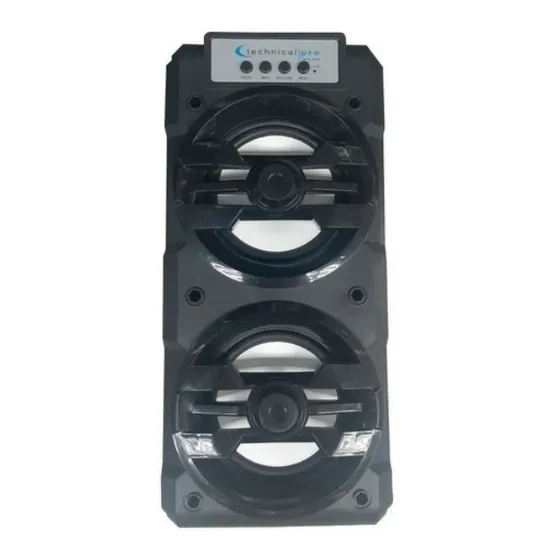Corneta Technical-pro Viajera Recargable Con Luces Led 