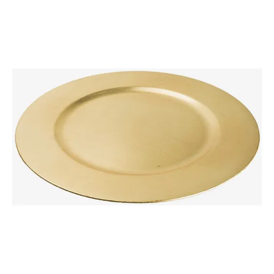 Platos Base Dorados, Set De 4, Elegantes Y Versátiles