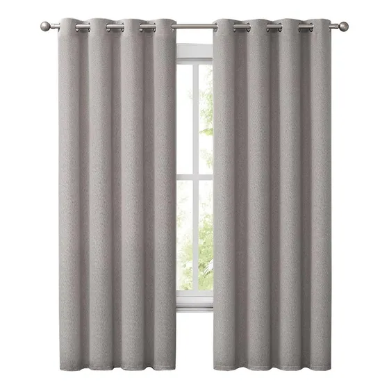 Cortinas Blackout 100% Casatua 2paños 140x220 Lino Doble Faz