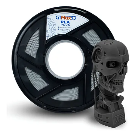 Filamento Pla Plus 1kg Impressão 3d Nacional - Cores Cor Cinza