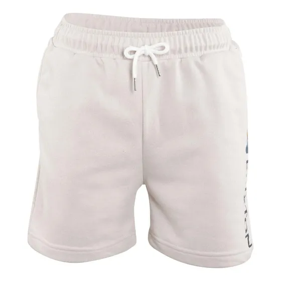Short Men Beige Logo Print