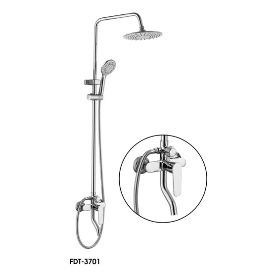 Set Panel De Ducha Para Baño Meraki Home Acero Inoxidable Hq
