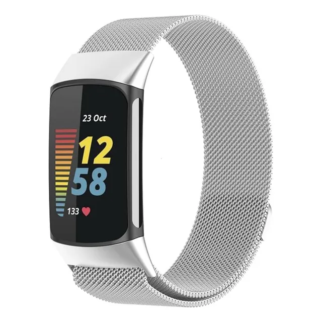 Correa Para Reloj Fitbit Charge 6/5 Milanese Steel Smart