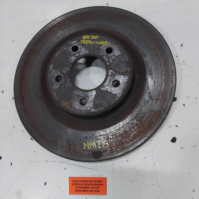 Disco Freno Del De Nissan Pathfinder 3.5 Aut Bencinera 4x2