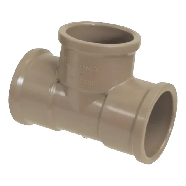 Tee Krona Soldável Liso Liso Liso 25mm 3/4 Marrom 10 Peças