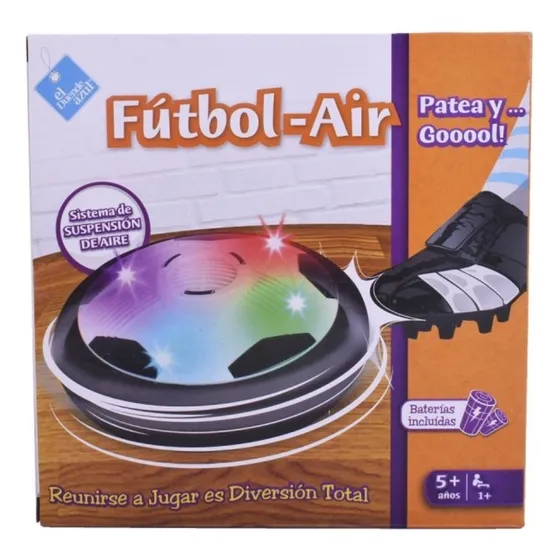Pelota De Fútbol Air C/aire Juguete Deslizante E Inofensivo Color Negroblanco