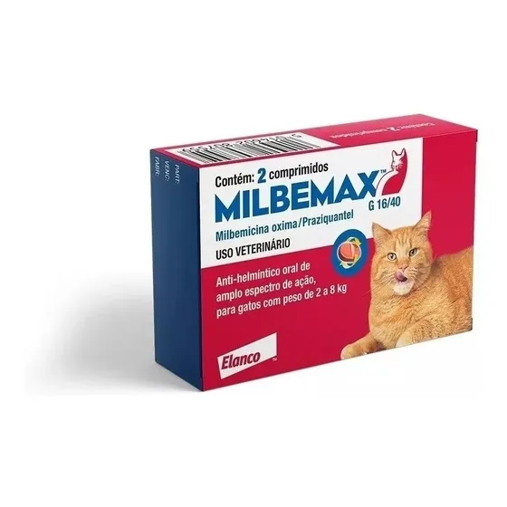 Vermifugo Milbemax Para Gatos De (2 A 8 Kg) - 2 Comprimidos